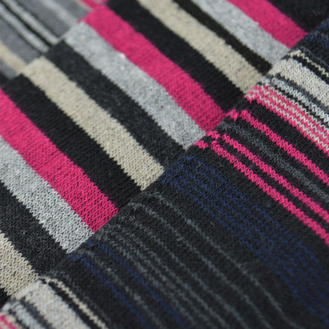 6 Pack Men's Colourful Striped Patterned Dress Cotton Socks