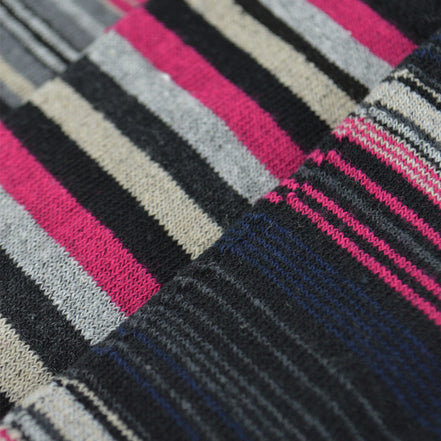 12 Pair Mens Colourful Cotton Striped Patterned Dress Socks