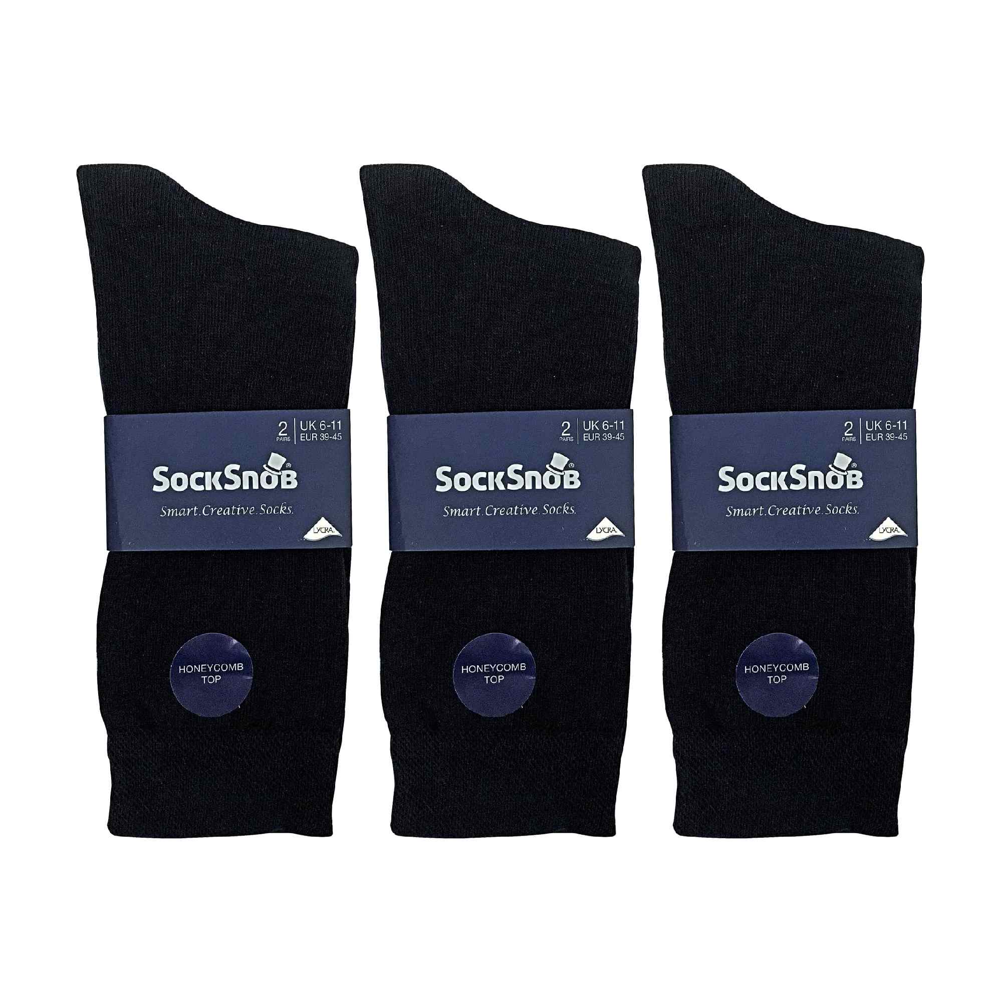 6 Pack Men's Colourful Striped Patterned Dress Cotton Socks