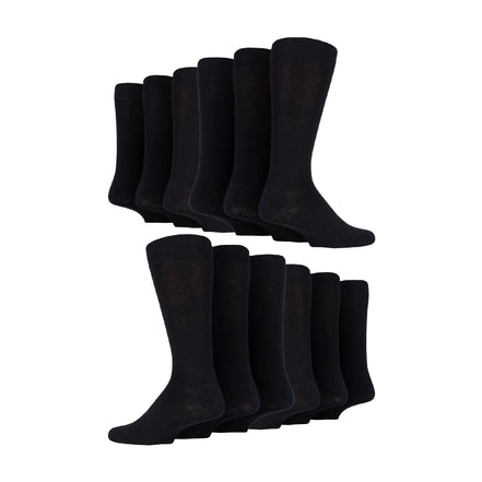 12 Pair Mens Colourful Cotton Striped Patterned Dress Socks