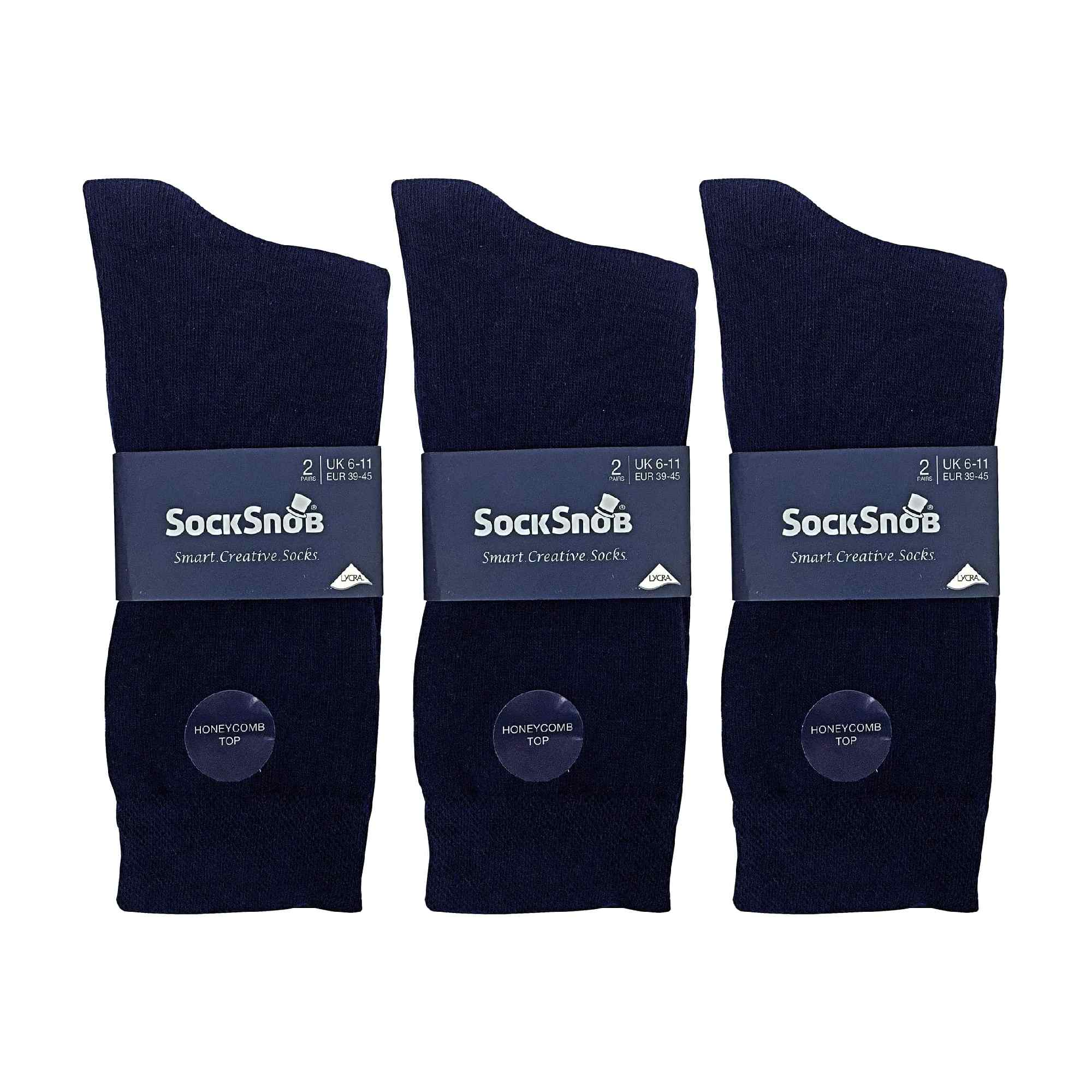 6 Pack Men's Colourful Striped Patterned Dress Cotton Socks