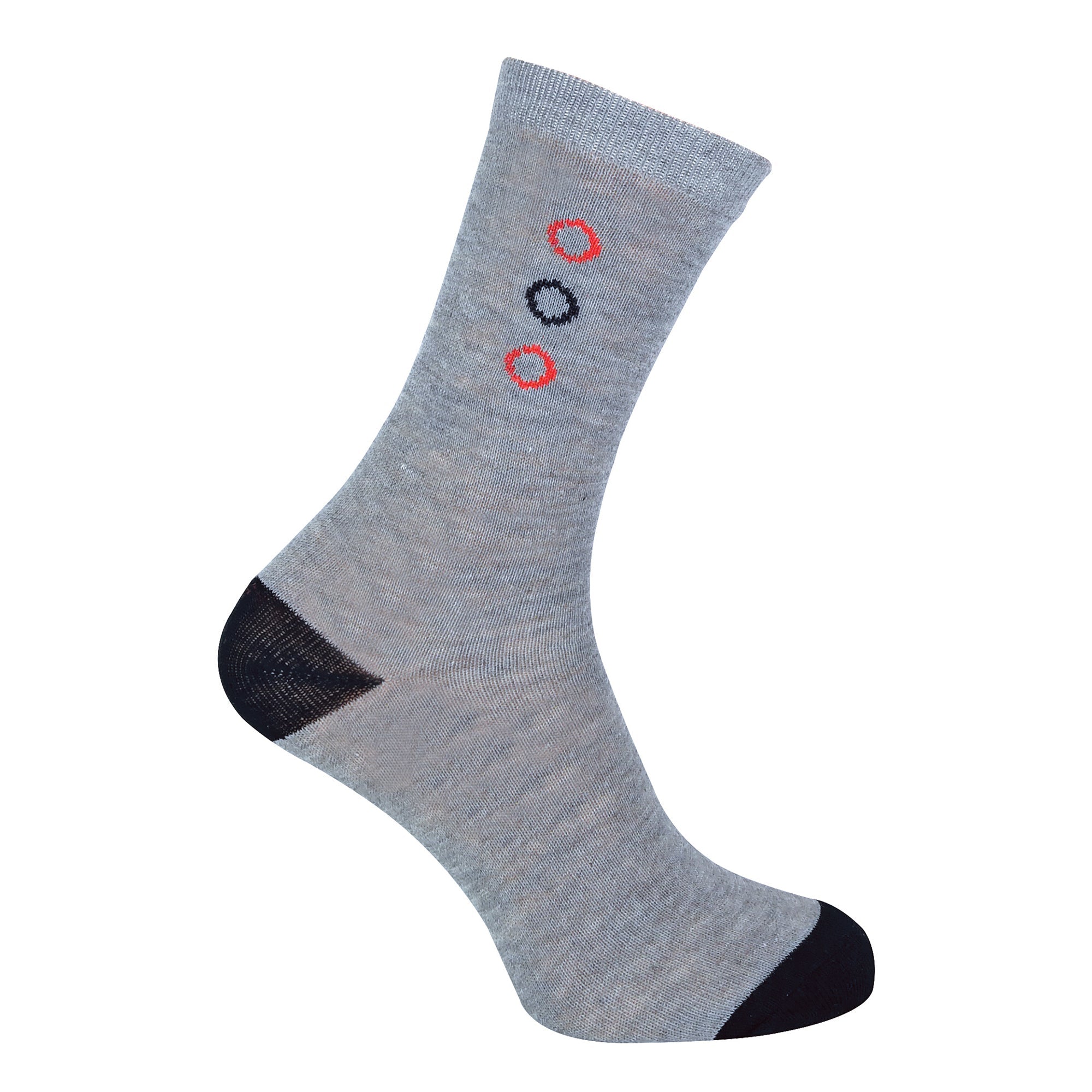 6 Pack Men's Blue Grey Argyle Striped Fashion Dress Socks