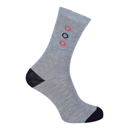 6 Pack Men's Blue Grey Argyle Striped Fashion Dress Socks