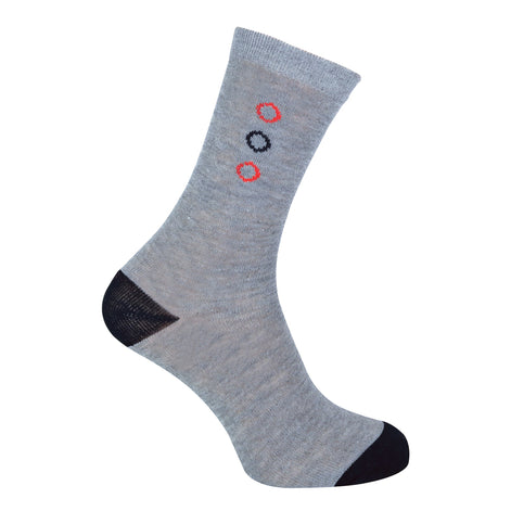 6 Pack Men's Blue Grey Argyle Striped Fashion Dress Socks