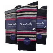 6 Pack Men's Colourful Striped Patterned Dress Cotton Socks