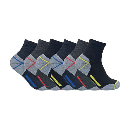 Mens Ultimate Cotton Quarter Length Short Work Socks (Multipack Options)