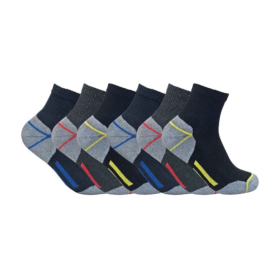 Mens Ultimate Cotton Quarter Length Short Work Socks (Multipack Options)
