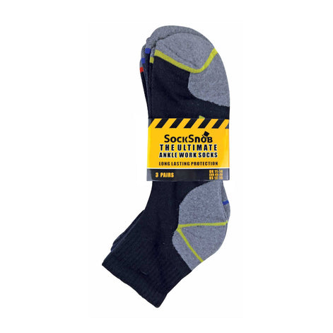 Mens Ultimate Cotton Quarter Length Short Work Socks (Multipack Options)