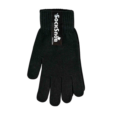 Mens Thin Knitted Winter Magic Thermal Wool Gloves