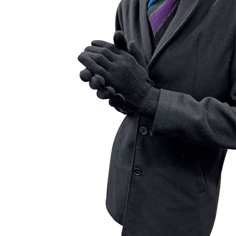 Mens Thin Knitted Winter Magic Thermal Wool Gloves