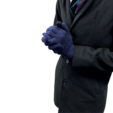 Mens Thin Knitted Winter Magic Thermal Wool Gloves