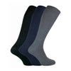 3 Pack Men's Long Knee High Length 100% Cotton Socks