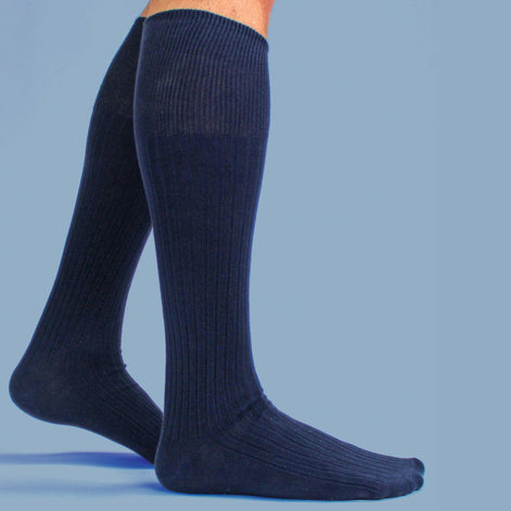 3 Pack Men's Long Knee High Length 100% Cotton Socks