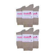 Ladies Plain Coloured Cotton Rich Dress Socks (Multipack Options)