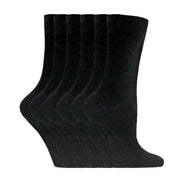 Ladies Plain Coloured Cotton Rich Dress Socks (Multipack Options)