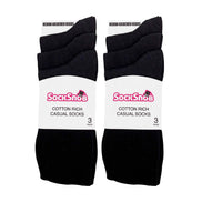 Ladies Plain Coloured Cotton Rich Dress Socks (Multipack Options)
