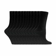 Ladies Plain Coloured Cotton Rich Dress Socks (Multipack Options)