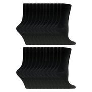 Ladies Plain Coloured Cotton Rich Dress Socks (Multipack Options)
