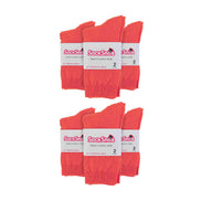 Ladies Plain Coloured Cotton Rich Dress Socks (Multipack Options)