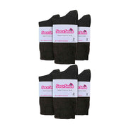 Ladies Plain Coloured Cotton Rich Dress Socks (Multipack Options)