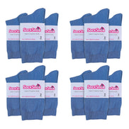 Ladies Plain Coloured Cotton Rich Dress Socks (Multipack Options)
