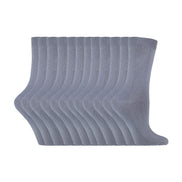Ladies Plain Coloured Cotton Rich Dress Socks (Multipack Options)