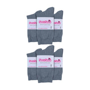 Ladies Plain Coloured Cotton Rich Dress Socks (Multipack Options)