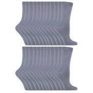 Ladies Plain Coloured Cotton Rich Dress Socks (Multipack Options)