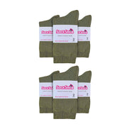 Ladies Plain Coloured Cotton Rich Dress Socks (Multipack Options)