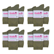 Ladies Plain Coloured Cotton Rich Dress Socks (Multipack Options)
