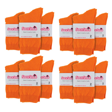 Ladies Plain Coloured Cotton Rich Dress Socks (Multipack Options)