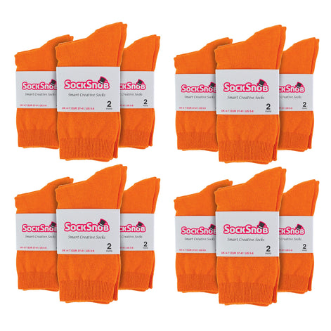 Ladies Plain Coloured Cotton Rich Dress Socks (Multipack Options)