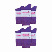 Ladies Plain Coloured Cotton Rich Dress Socks (Multipack Options)