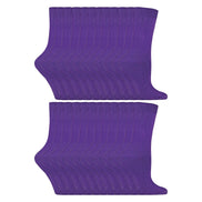 Ladies Plain Coloured Cotton Rich Dress Socks (Multipack Options)