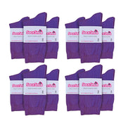 Ladies Plain Coloured Cotton Rich Dress Socks (Multipack Options)