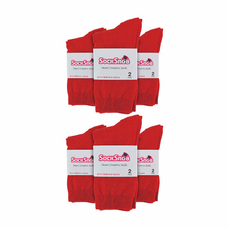 Ladies Plain Coloured Cotton Rich Dress Socks (Multipack Options)