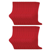 Ladies Plain Coloured Cotton Rich Dress Socks (Multipack Options)