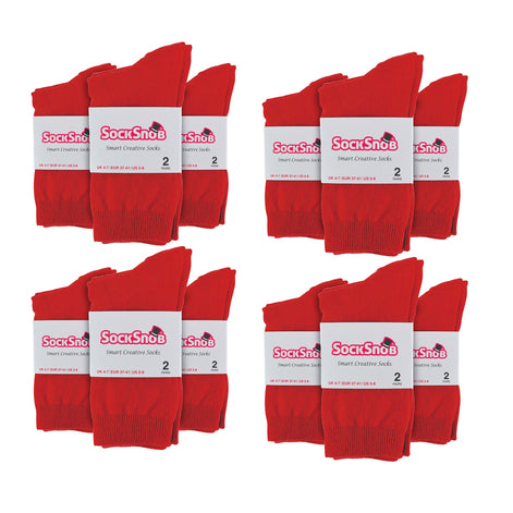Ladies Plain Coloured Cotton Rich Dress Socks (Multipack Options)