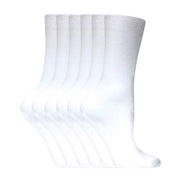 Ladies Plain Coloured Cotton Rich Dress Socks (Multipack Options)