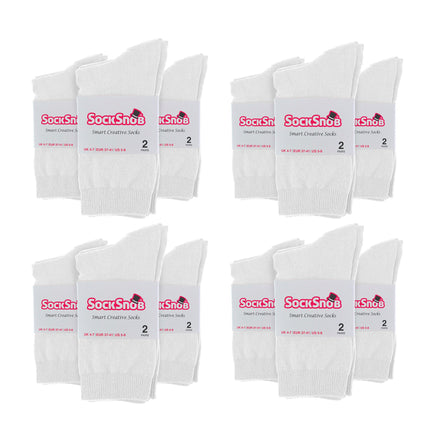 Ladies Plain Coloured Cotton Rich Dress Socks (Multipack Options)