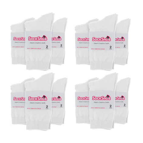 Ladies Plain Coloured Cotton Rich Dress Socks (Multipack Options)