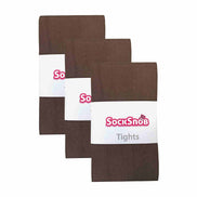 3 Pair Ladies Coloured Opaque 80 Denier Plain Block Colour Tights