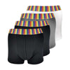 4 Pack Mens Cotton Novelty Striped Rainbow Boxer Shorts Underwear