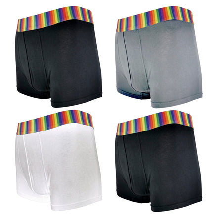 Mens Rainbow Socks & Boxers Set | 4 Pack Boxers & 3 Pack Striped Novelty Socks
