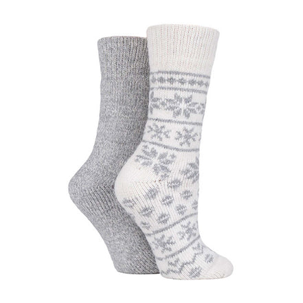 2 Pack Unisex Thick Heavy Winter Warm Wool Hiking Boot Socks