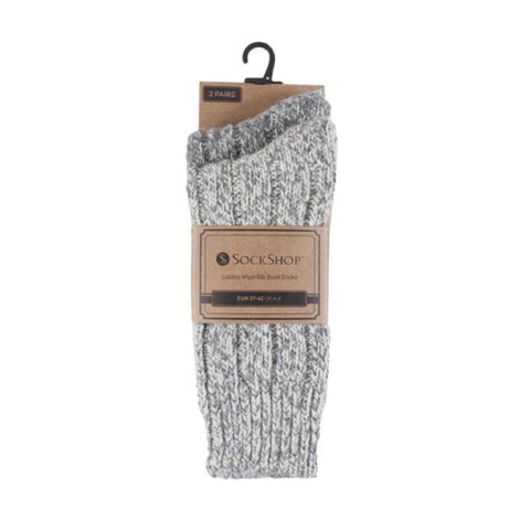 2 Pack Unisex Thick Heavy Winter Warm Wool Hiking Boot Socks