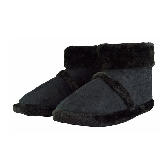 Mens Soft Plush Lined Memory Foam Slipper Booties (6 Sizes)