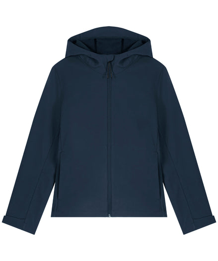 Recyled Polyester Hooded Softshell Jacket: Women's