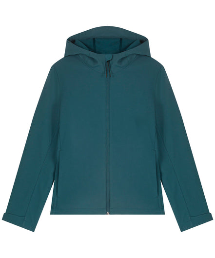 Recyled Polyester Hooded Softshell Jacket: Women's