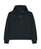 Organic Dropped Shoulder Zipped Hoodie: Womens